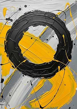 Abstract Circle Painting