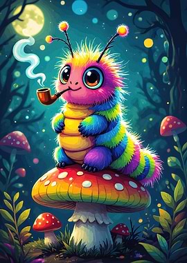 Caterpillar Smoking Pipe Mushroom