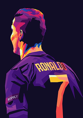 Cristiano Ronaldo Pop Art Portrait