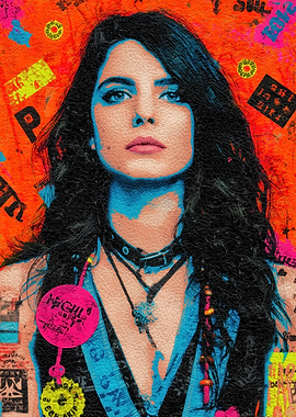 Pop Art Portrait of a Woman
