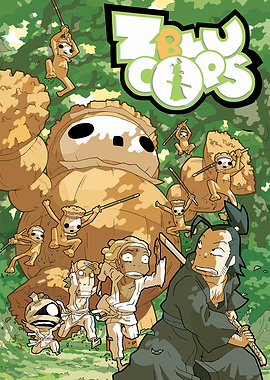 ZBLU COPS Comic Cover Art