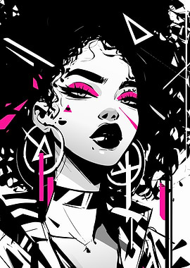 Bold Black and White Portrait