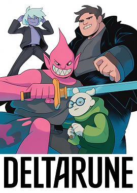 Deltarune characters comic style