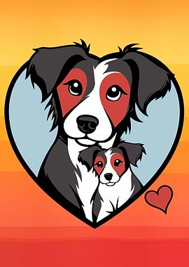 Dog Love Heart