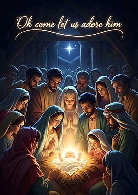 Nativity Scene: Oh Come Let Us Adore