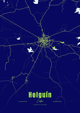 Holguin, Cuba City Map