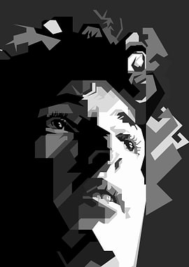 Folk Country Rock Singer Portrait