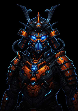 Cyberpunk Samurai Warrior