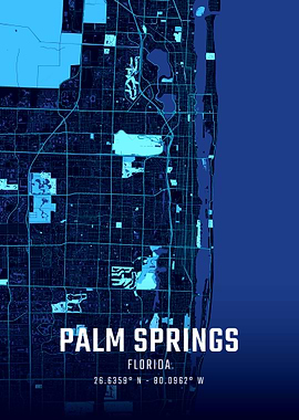 Palm Springs Midnight City Map