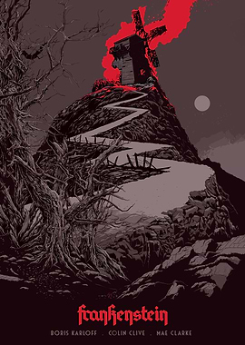Frankenstein Movie Poster Art
