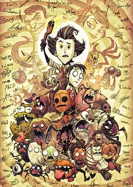 Don't Starve Together Character Group Illustration
