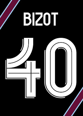 Marco Bizot – Aston Villa Goalkeeper Shirt Metal Poster