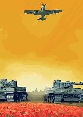 World War II Tanks and Plane
