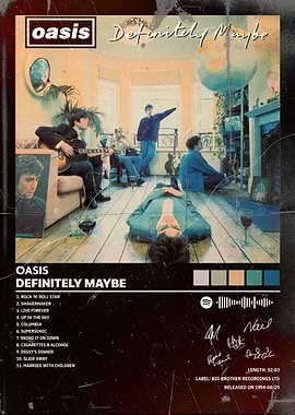 Oasis - Definitely Maybe Album Cover