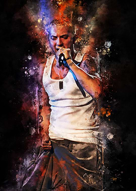 Eminem Watercolor Portrait