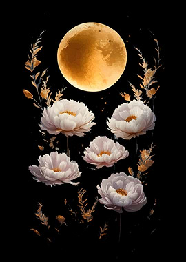 Floral moonlit night