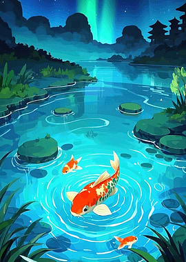 Koi Pond Serenity