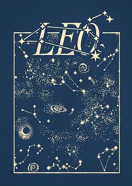 Leo Constellation Art Print