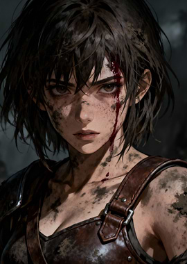 Wounded Warrior Woman Portrait