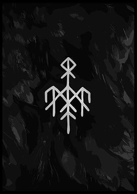 Bindrune Symbol on Dark Background