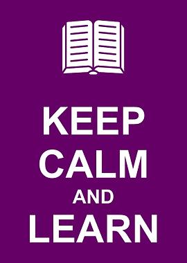 Keep Calm and Learn Poster