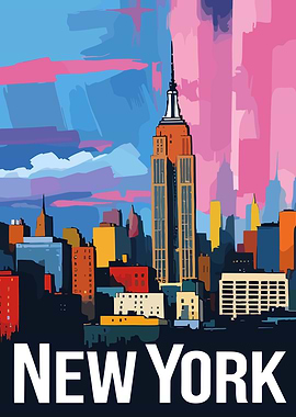 New York Cityscape Art