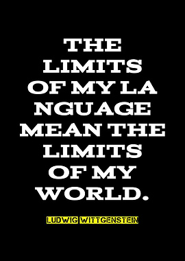 Wittgenstein Quote: Language and World