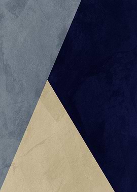 Abstract Geometric Color Block Art