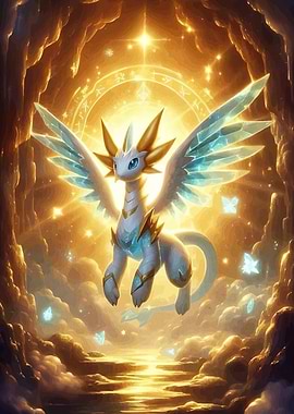 Winged Dragon Golden Cave