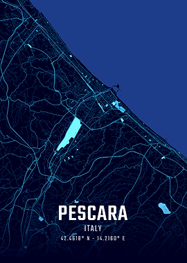 Pescara Midnight City Map