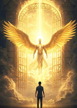 Angel and Man Golden Gate