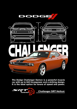 Dodge Challenger Demon Blueprint
