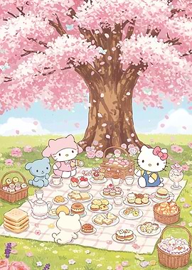 Hello Kitty Picnic Cherry Blossom