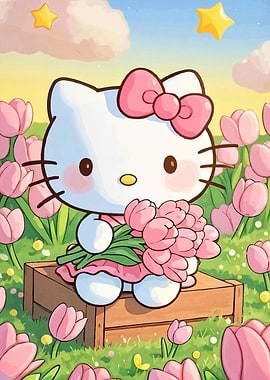 Hello Kitty Tulips