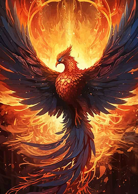 Fiery Phoenix Rising