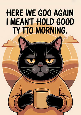 Grumpy Cat Coffee Morning