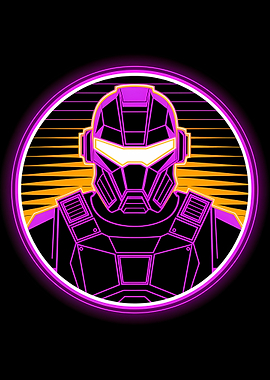 Cyberpunk Warrior Portrait