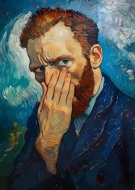 Vincent van Gogh Self-Portrait Impressionist Style