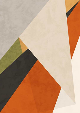 Abstract Geometric Triangle Art