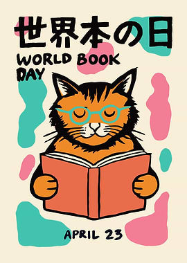 World Book Day Cat Poster