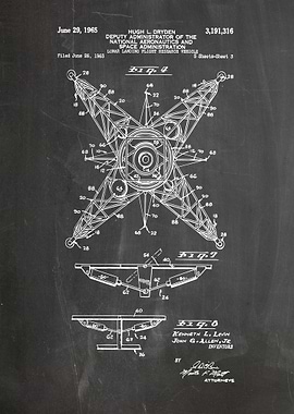 Lunar Landing Flight Research Vehicle Patent