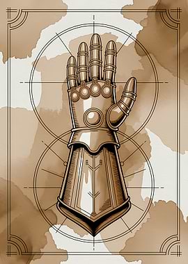 Gauntlet Blueprint Art