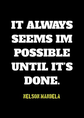 Inspirational Quote by Nelson Mandela
