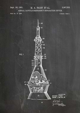 Aerial Capsule Emergency Separation Device Patent