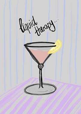Liquid Therapy Cocktail Illustration