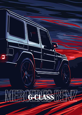Mercedes-Benz G-Class Car Illustration