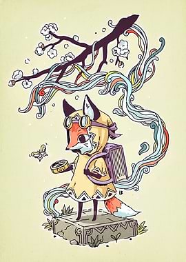 Fox Explorer with Compass and Book