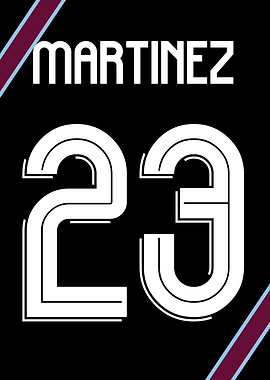 Emi Martínez – Aston Villa Goalkeeper Shirt Metal Poster