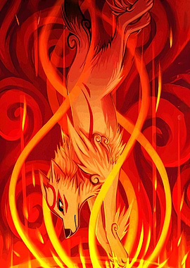 Okami Amaterasu in Fiery Descent