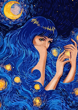 Starry Night Woman